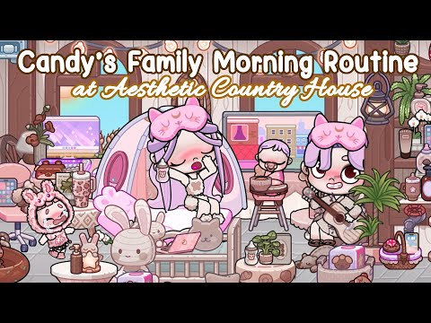 Candy’s Family Morning Routine at Aesthetic Country House 🌿🏠Avatar World | Pazu