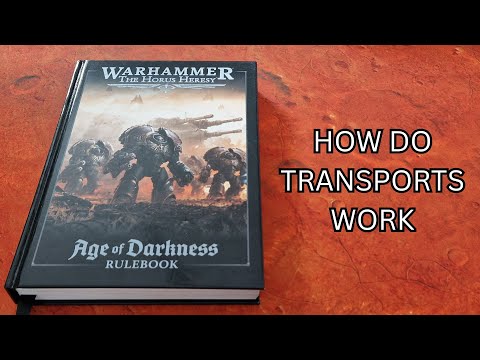 Transports do what now? Warhammer Horus Heresy 3rd edition