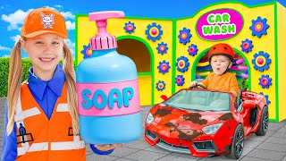 Oliver’s Car Wash & Safari Stories 🚘🦓 | Kids Compilation