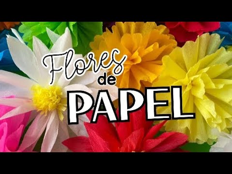 Cómo hacer Flores de Papel súper fáciles 🌼🌺💐 // Manualidades para Primavera