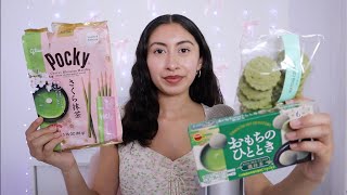 ASMR~Trying Matcha Flavored Food!! 🍵