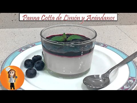 Panna Cotta de Limón y Arándanos | Receta de Cocina en Familia