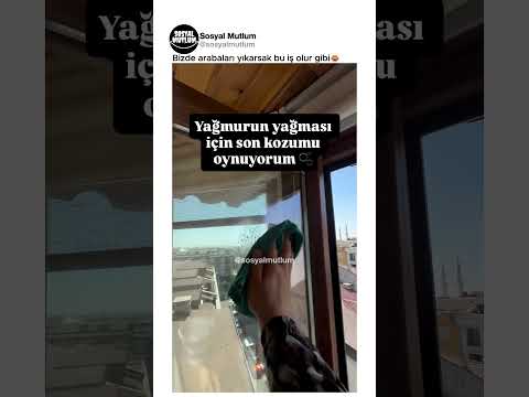Bizde arabaları yıkarsak bu iş olur gibi😂