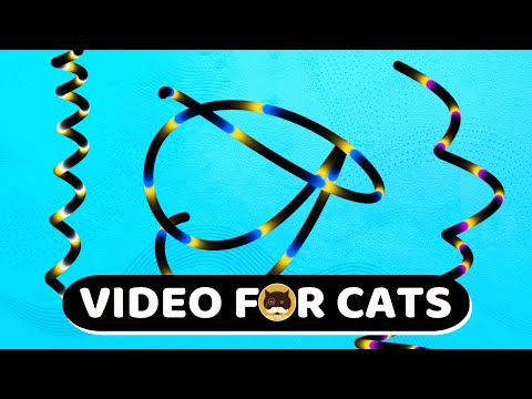 CAT GAMES - Wiggly Strings. Video for Cats to Watch | CAT TV | 1 Hour.