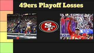 49ers Tier List, Playoff Losses 2011-2026