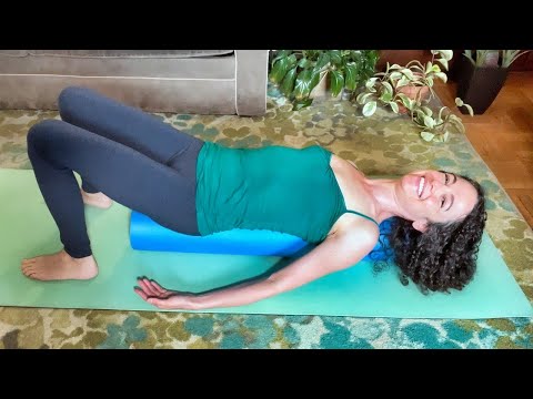 Release Tension & Improve Posture | Chest Opening Pose on a Bolster