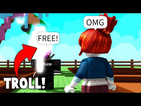 TROLLING Noobs With SUPER RARE FRUITS in Grow a Garden... (ROBLOX)