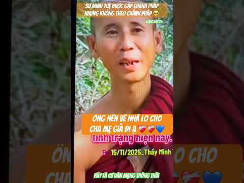 Buồn: Ông Minh Tuệ được gặp Chánh pháp nhưng lại chọn t.à pháp!.