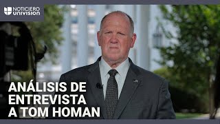Análisis de la entrevista exclusiva a Tom Homan sobre la supuesta cuota diaria de deportaciones