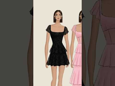 I'm finally making the HIGHLY requested black flounce mini dress! #shorts