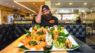 I ATTEMPTED ITALY'S UNBEATEN SUSHI CHALLENGE...GET €1 CASH FOR EVERY PIECE YOU EAT! | BeardMeatsFood