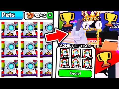 I TRADE For SECRET ADMIN PET TEAM in Roblox Arm Wrestle Simulator..