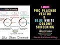 Blue-White Screening and PUC Vectors