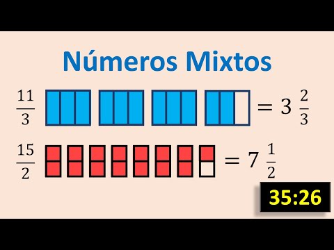 Números mixtos para niños de primaria