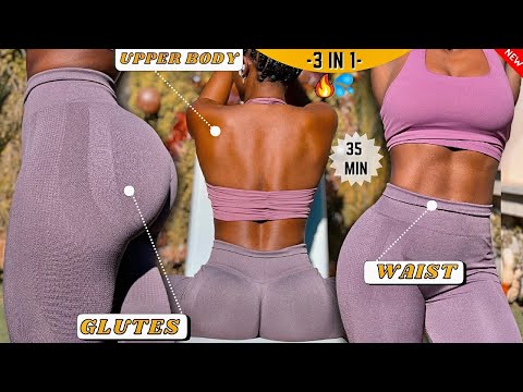 3 IN 1 ROUND BOOTY, VISIBLE ABS & TONED UPPER BODY~35 Min X-MAS Challenge, No Equipments