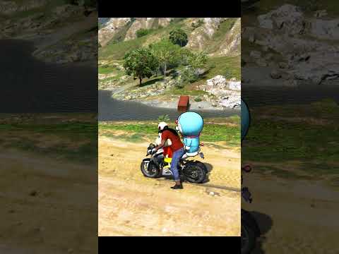 Shinchan😂 Saw A Container🚗 In River Side😱  #dominator_yt  #gta5telugu #shorts #gta5shorts #shinchan