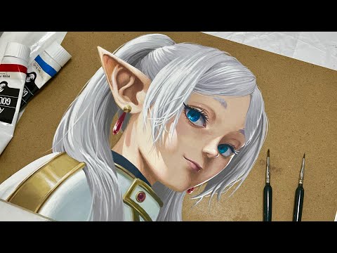 【葬送のフリーレン】リアルに？描いてみた｜アニメ化｜Netflix