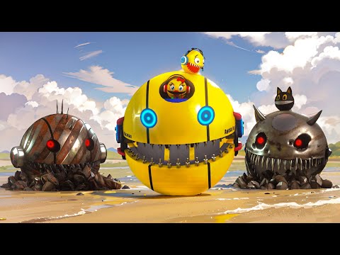 Pac-Man vs. Robots: Desert Arena Showdown p 3