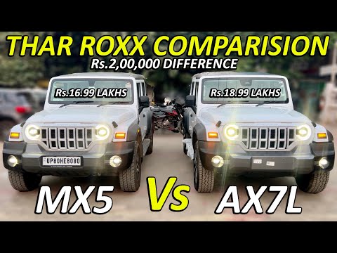 2024 THAR ROXX MX5 VS AX7L | Rs.2,25,000 LAKH KA FARAK HAI BUSS | NEW THAR ROXX DETAILED COMPARISION