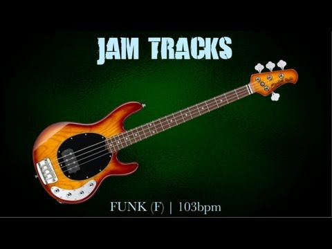 Funk Bass Backing Track (F) | 103 Bpm – MegaBackingTracks