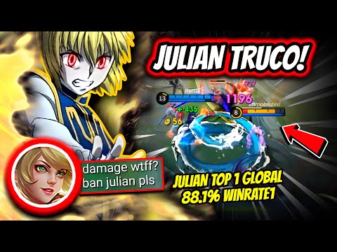 ¡BAITEA A TODOS SUS RIVALES CON ESTE TRUCO! JULIAN TOP 1 GLOBAL 88.1% WINRATE! | MOBILE LEGENDS