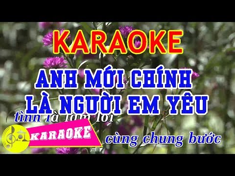 Anh Mới Chính Là Người Em Yêu Karaoke || Beat Chuẩn