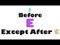 I Before E Rule Exceptions