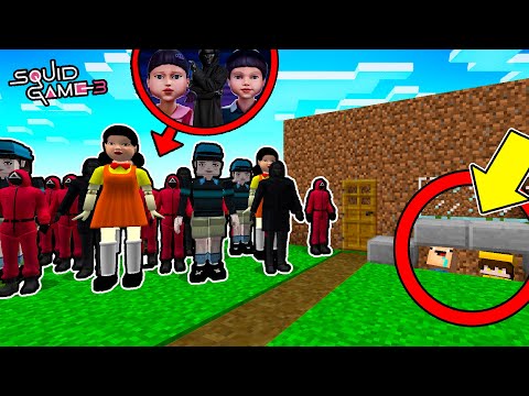 Apocalipsis de EL JUEGO DEL CALAMAR 3 vs CASA 100% SECRETA en Minecraft 😱 | 2 Noobs vs SQUID GAME 3