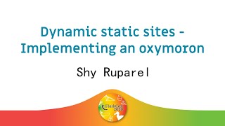 Dynamic static sites