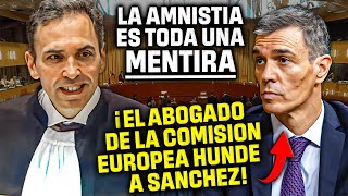 El ABOGADO de la COMISIÓN EUROPEA DESTROZA a SÁNCHEZ al DESMONTAR la AMNISTÍA en el TRIBUNAL EUROPEO
