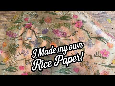 DIY Rice Paper for CRAFTS!  Easy Homemade Tutorial