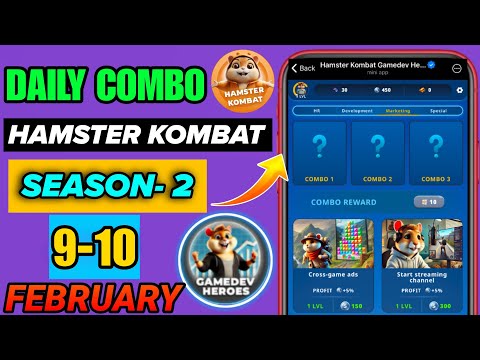 Hamster Kombat Game Dev Daily Combo | 9 February Hamster Kombat Daily Combo | Hamster Daily Combo