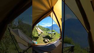 The Most Peaceful Morning in the Mountains  #raincamping #camping #tejascamping  #survival #food