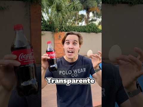 Deixei Uma Coca-Cola e um Ovo Transparente😱 #shorts