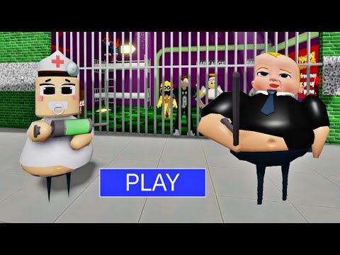 BABY BARRY VS BARRY'S PRISON RUN! SCARY OBBY #roblox #obby