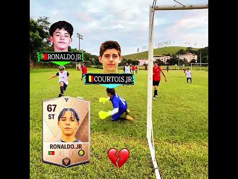 Courtois jr x Ronaldo jr skills🤣🥅🔥