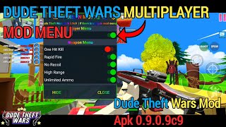 Dude Theft Wars mod menu multiplayer 👩‍💻 | 0.9.0.9c9 | dude Theft wars hack mod menu 😱