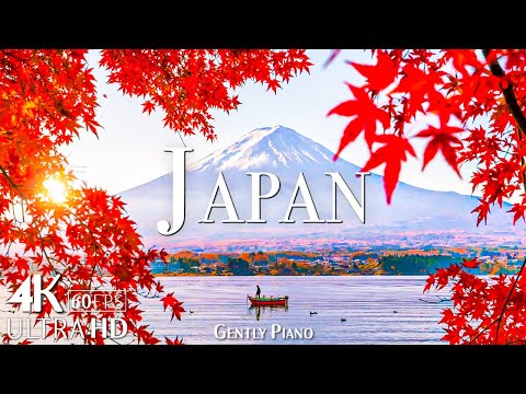 Japan 4K Autumn Nature Film - Meditation Relaxing Music - Beautiful Autumn