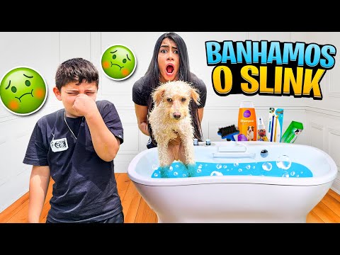 DEI BANHO NO SLINK *Ele tá fedendo muito