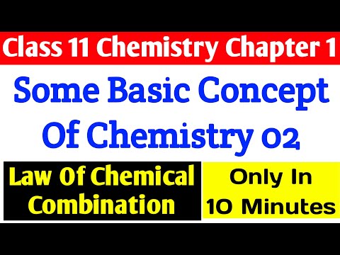 Class 11 Chemistry : Chapter 1 - Some Basic Concept Of...