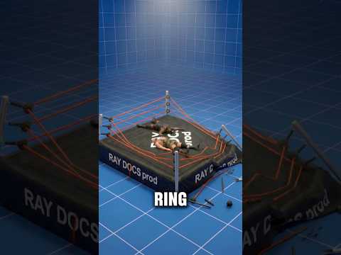 They broke the ring... #wwe