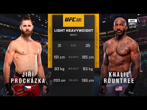 🔴 UFC 320: Jiřà Procházka vs Khalil Rountree Jr. | Full Fight & Highlights | Light Heavyweight Bout