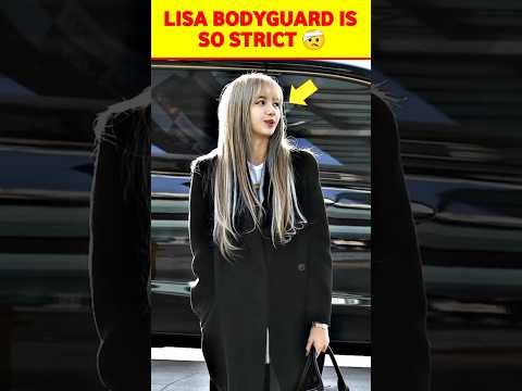 Lisa's bodyguard is too strict 🥲 #blackpink #lisa #lalisa #jennie