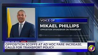 YouTube video thumbnail: Opposition Scoffs at AD HOC Fare Increase, Calls for Transport Policy