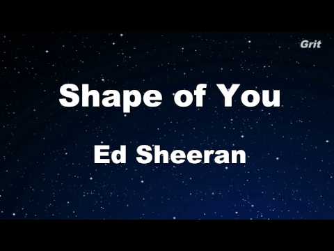 Shape of You – Ed Sheeran Karaoke 【No Guide Melody】 Instrumental