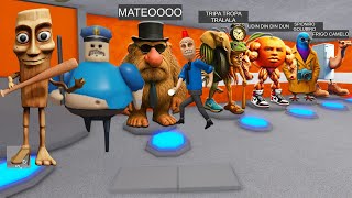 SPEED RUN in ALL ITALIAN BRAINROT MORPHS! ORANGUTINI ANANASINI, MATEOOO... in BARRY'S PRISON RUN!
