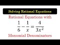 Rational Equations and LCM Concepts