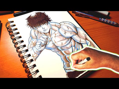 How to draw Anime character Baki Hanma (Anime Drawing...