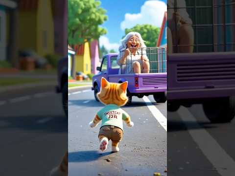 kucing lucu disuruh pulang sama nenek #funny #comedy #kucing #cat #ai #cats #trending #cute #cats