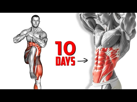 10 Min Shortcut! Standing Abs Exercises to Lose Belly Fat